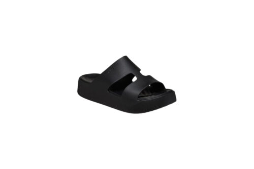 Γυναικείες ανατομικές σαγιονάρες Crocs Getaway Platform H-Strap 209409-001 Μαύρο iordanidis-shoes